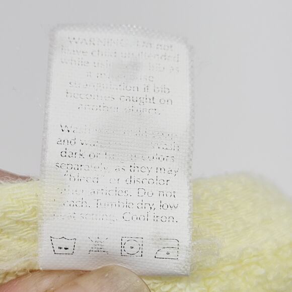 Vtg Luv N' Care Terrycloth Towel Clown Embroidered Baby Bib Unisex Fun Colorful - Picture 10 of 12